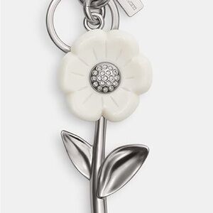 Coach Summer I Turned Pretty Flower Keychain Bag Charm New